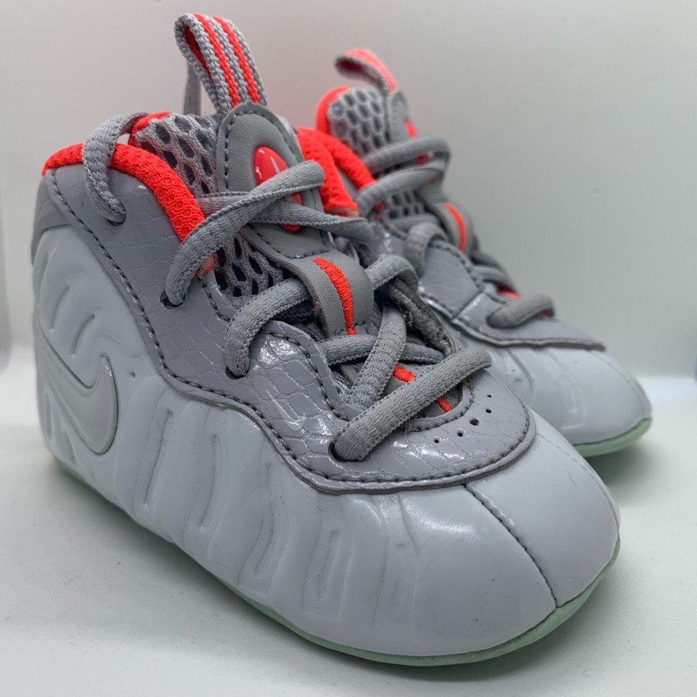 *SOLD* Lil Foamposite Wolf Gray/ Orange
